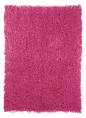 FlokatiRug Pink Solid Color Shag Rug 2 Product Image