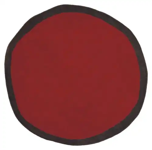 Nanimarquina Red Oddly Shaped Wool Rug Product Image