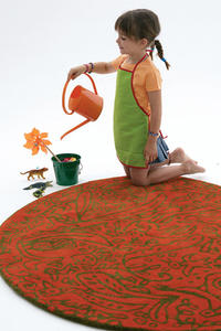 Name:Bichos y flores Orange Rug, Item id:11_bichos-flores-orange_d_spn (Medium Image)