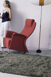 Peludas Gray/Green Shag Rug Thumbnail Image