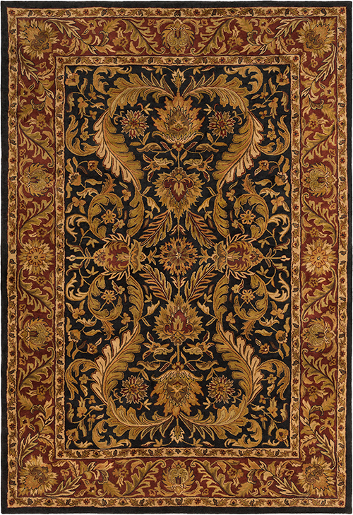 Name:Ancient Treasures A-103 Black Rug, Item id:1510_A-103 (Medium Image)
