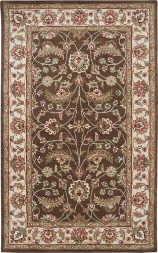 Surya Caesar CAE-1003 Dark Brown Traditional Floral Rug Product Image