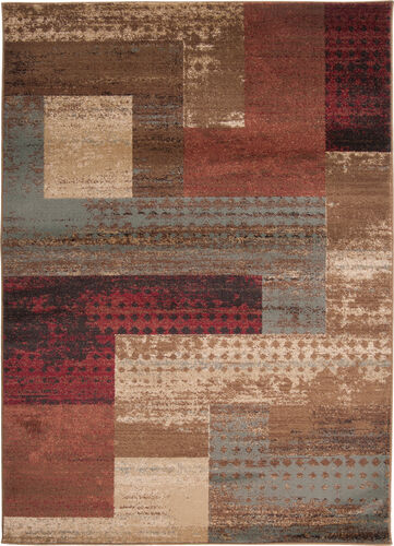 Surya Riley RLY-5004 Dark Red Abstract Synthetic Rug Product Image