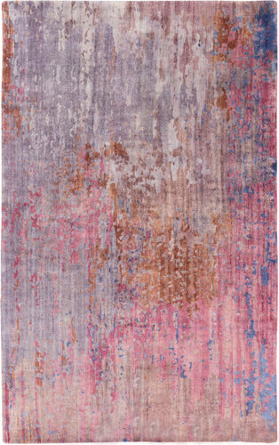 Surya Watercolor WAT-5003 Dark Purple Abstract Wool Rug Product Image