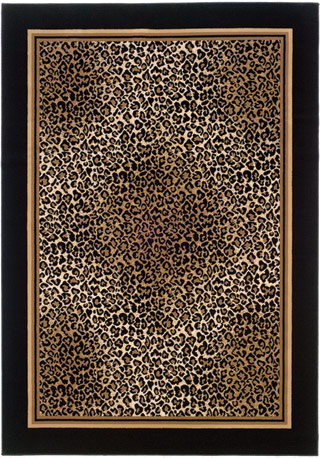 Name:Everest Leopard 0558/5861 Ivory/Black Rug, Item id:1710_05585861 (Medium Image)
