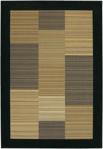 Everest Hamptons 0766/0601 Multstripe Black Rug Thumbnail Image