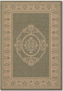 Recife Antq Medallion 1078/1812 Green/Natural Rug Thumbnail Image