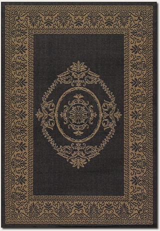 Name:Recife Antq Medallion 1078/3115 Black/Cocoa Rug, Item id:1710_10783115 (Medium Image)
