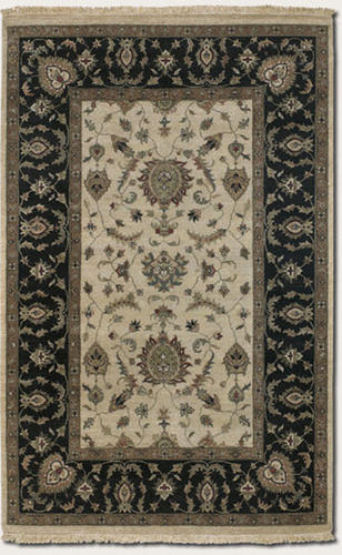 Name:Jangali A/O Isfahan 1207/0207 Antq Ivory/Black Rug, Item id:1710_12070207 (Medium Image)