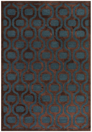 Name:Pave Retro Pendant 1220/0002 Sapphire/Mahogan Rug, Item id:1710_12200002 (Medium Image)