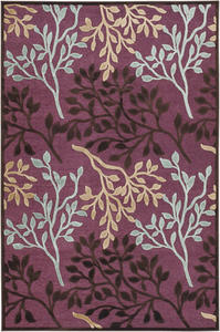 Pave Olive Branch 1238/0138 Amethyst/Mahogan Rug Thumbnail Image