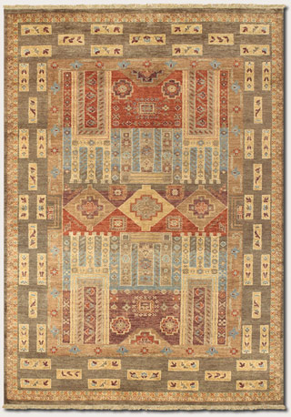 Name:Lahore Persian Panel 1269/2469 Multi Rug, Item id:1710_12692469 (Medium Image)