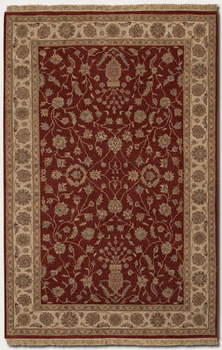 Name:Jangali Kerman Vase 1302/0102 Red/Ivory Rug, Item id:1710_13020102 (Medium Image)