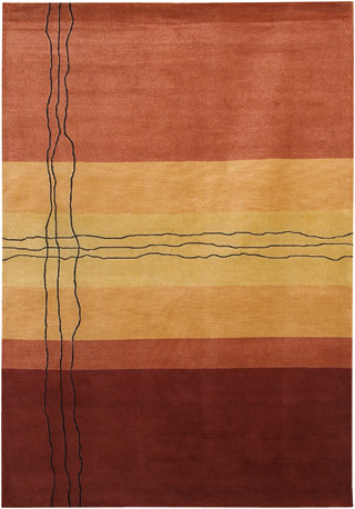 Name:Rythmia Sublimity 1414/2220 Miso Red Tibetan Rug, Item id:1710_14142220 (Medium Image)