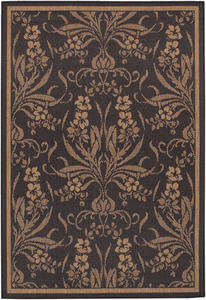 Recife Garden Cottage 1516/0111 Black/Cocoa Rug Thumbnail Image