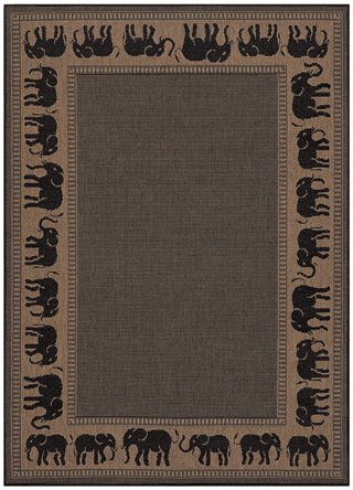 Name:Recife Elephant 1588/1021 Cocoa/Black Rug, Item id:1710_15881021 (Medium Image)