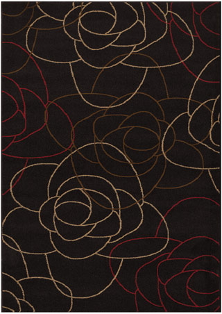 Name:Contempo Abstract Rose 2065/0065 Charcoal Rug, Item id:1710_20650065 (Medium Image)