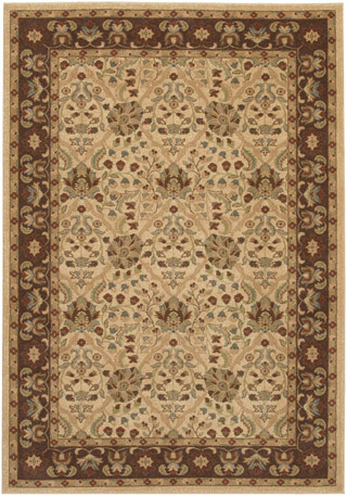 Name:Pera Birjand 2077/1156 Latte/Chocolate Rug, Item id:1710_20771156 (Medium Image)