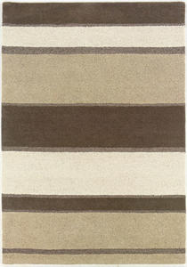 Super Indo Natural Retro Stripes 2150/5000 Linen/Beig/White Rug Thumbnail Image