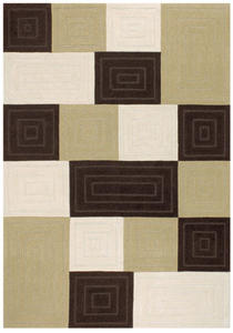 Super Indo Natural Squareaure Ridge 2154/2225 Chocolate/Neutra Rug Thumbnail Image