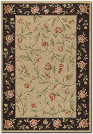 Name:Covington Catesby Garden 2176/0760 Ivory/Black Rug, Item id:1710_21760760 (Medium Image)