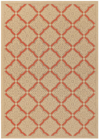 Name:Five Seasons Sorrento 3077/0011 Cream/Terracotta Rug, Item id:1710_30770011 (Medium Image)