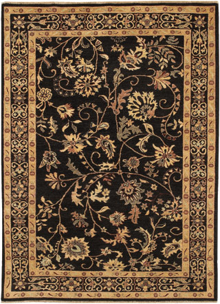 Name:Chobi Plumage 3344/0098 Midnight/Creme Rug, Item id:1710_33440098 (Medium Image)