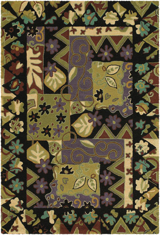 Name:Applique Aster Garden 6074/0007 Multi Rug, Item id:1710_60740007 (Medium Image)