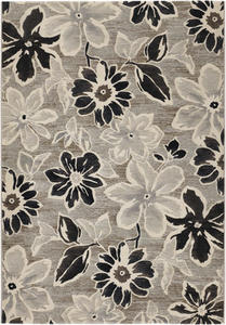 Everest Wild Daisy 6351/5313 Grey/Black/White Rug Thumbnail Image