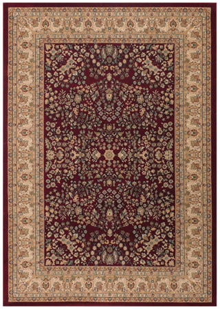 Name:Izmir Floral Mashhad 7018/0002 Persian Red Rug, Item id:1710_70180002 (Medium Image)