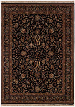 Name:Taj Mahal Royal Ispaghan 7317/3229 Black Rug, Item id:1710_73173229 (Medium Image)