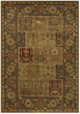 Name:Orissa Baktiari 8002/1000 Green/Multi Rug, Item id:1710_80021000 (Medium Image)