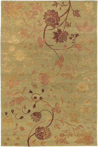 Name:Impressions Oriental Garden 8082/0002 Sage/Raspberry Rug, Item id:1710_80820002 (Medium Image)