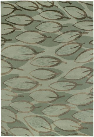 Name:Impressions Sage Leaf 8089/0899 Sage/Silver Rug, Item id:1710_80890899 (Medium Image)