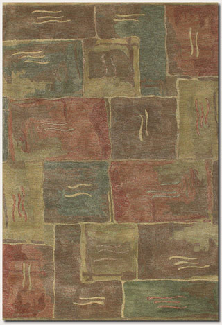 Name:Kenya Nouveau Vista 8206/9065 Khaki/Multi Rug, Item id:1710_82069065 (Medium Image)