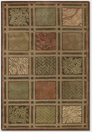 Name:Kenya Basketweave 8207/7925 Olive/Multi Rug, Item id:1710_82077925 (Medium Image)
