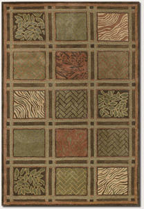Kenya Basketweave 8207/7925 Olive/Multi Rug Thumbnail Image