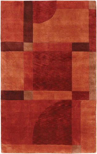 Name:Pokhara Aurora 9374/0346 Red Miso Tibetan Rug, Item id:1710_93740346 (Medium Image)