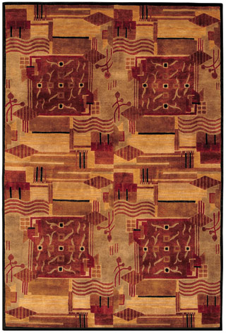 Name:Pokhara Revelation 9376/0055 Burnish Earthton Tibetan Rug, Item id:1710_93760055 (Medium Image)
