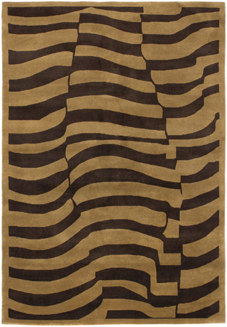 Name:Pokhara Desert Sands 9384/2304 Chocolate/Multi Tibetan Rug, Item id:1710_93842304 (Medium Image)