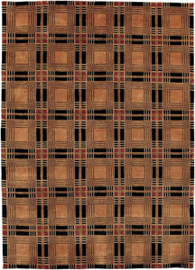 Pokhara Frame Works 9580/2059 Bronze Tibetan Rug Thumbnail Image