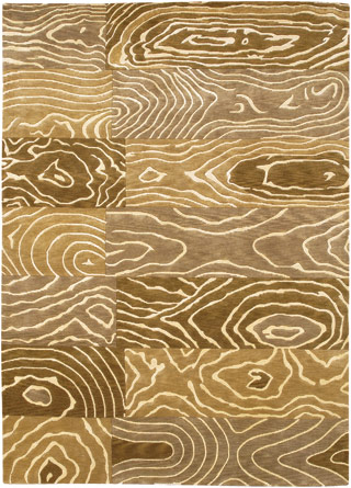 Name:Pokhara Wood Grain 9931/1100 Gold/Beige Tibetan Rug, Item id:1710_99311100 (Medium Image)