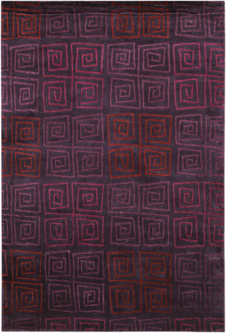 Name:Pokhara Serpentine 9950/0131 Plum Tibetan Rug, Item id:1710_99500131 (Medium Image)