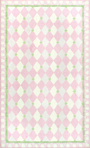Name:Kids 11479 Harlequin Pink Rug, Item id:1810_11479 (Medium Image)