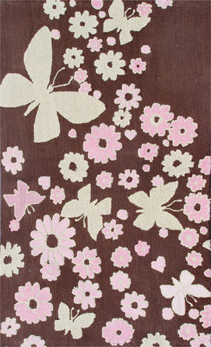 Name:Kids 11758 Sparkle Flies Brown Rug, Item id:1810_11758 (Medium Image)
