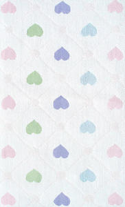 Kids 11772 Harlequin Hearts Rug Thumbnail Image