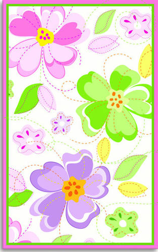 Name:Kids 12352 Flower Stitch Rug, Item id:1810_12352 (Medium Image)