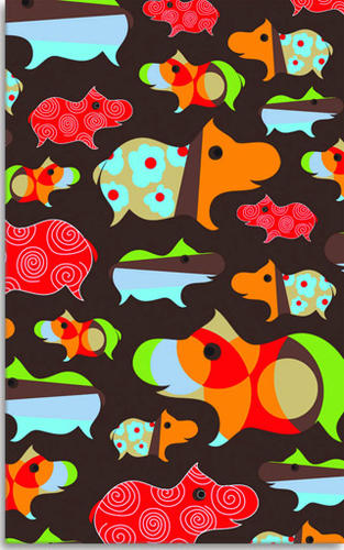 Name:Kids 16480 Hippo Brown Rug, Item id:1810_16480 (Medium Image)