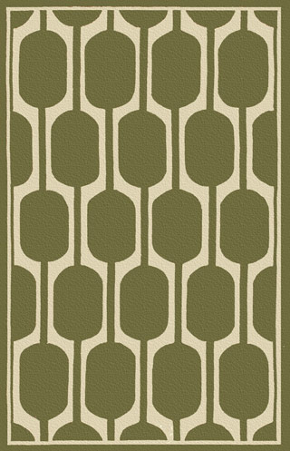 Name:Resort 25208 Geo Green Rug, Item id:1810_25208 (Medium Image)