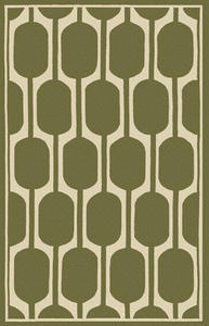 Resort 25208 Geo Green Rug Thumbnail Image